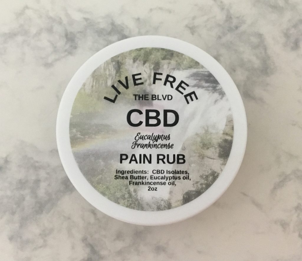 LIVE FREE CBD EUCALYPTUS / FRANKINCENSE PAIN RUB live free cbd eucalyptus frankincense pain rub